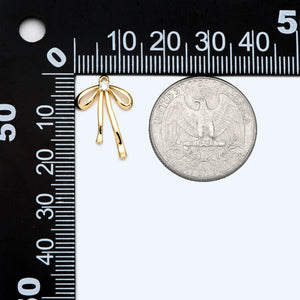 10pcs CZ Bow Tie Pendants, Bow Knot Pendant For DIY Jewelry (#GB-2745)
