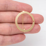 10pcs Brass Round Brooch Pin Blanks, Blank Brooch Base, Safety Pin