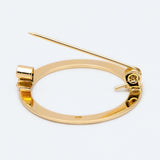 10pcs Brass Round Brooch Pin Blanks, Blank Brooch Base, Safety Pin