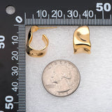 10pcs Chunky Hoop Earring, Hammered Thick Hoops, Large Round Earrings