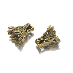 10pcs Dragon Head Spacer Charms for Diy Jewelry Making