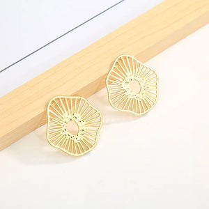 10pcs Hollow Irregular Pendants for Necklace Earrings DIY Jewelry Making