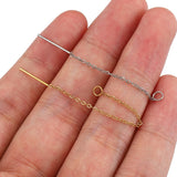 10pcs Stainless Steel Chain Ear Line Earrings Women Drop Dangle Jewelry DIY