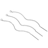 10pcs Stainless Steel Long Chain Earrings Earwire Women Drop Dangle Ear