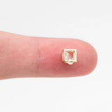 Cube Beads with Cubic Zirconia for Jewelry Making, DIY Material Supplies