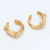 10pcs Plated Ear Cuff Cartilage Earrings