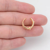 10pcs Plated Ear Cuff Cartilage Earrings