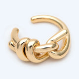 10pcs Knot Ear Cuff, Plated Cartilage Earrings
