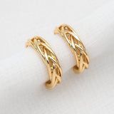 10pcs Plated Weave Ear Cuff Cartilage Earrings