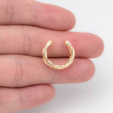 10pcs Plated Weave Ear Cuff Cartilage Earrings