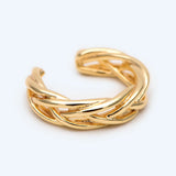 10pcs Plated Weave Ear Cuff Cartilage Earrings