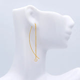 10pcs Ear Threader Earrings, Dainty Earwire Chain Drop Earrings for Women