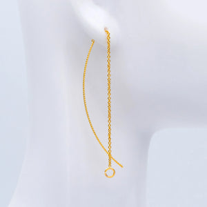 10pcs Ear Threader Earrings, Dainty Earwire Chain Drop Earrings for Women