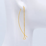 10pcs Ear Threader Earrings, Dainty Earwire Chain Drop Earrings for Women