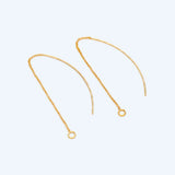 10pcs Ear Threader Earrings Chain Jump Ring Dainty Earrings