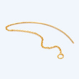 10pcs Ear Threader Earrings Chain Jump Ring Dainty Earrings