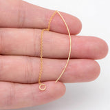 10pcs Ear Threader Earrings Chain Jump Ring Dainty Earrings