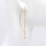 10pcs Ear Threader Earrings Chain Jump Ring Dainty Earrings
