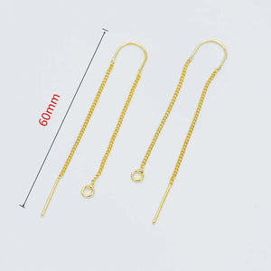 10pcs Ear Threader Earrings DIY Jewelry Making Accessories