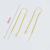 10pcs Ear Threader Earrings DIY Jewelry Making Accessories
