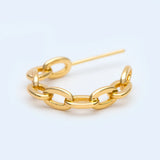 10pcs Geometric Round Ring Stud Earring Posts 20mm