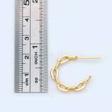 10pcs Geometric Round Ring Stud Earring Posts 20mm