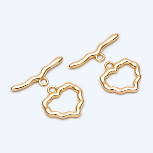 10pcs Heart Ring Toggle Clasp Hooks for DIY Jewelry Making