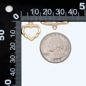 10pcs Heart Ring Toggle Clasp Hooks for DIY Jewelry Making