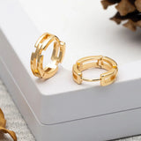 10pcs 14mm Hoop Huggie Chain Earrings (GB-3458)