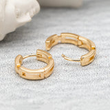 10pcs 14mm Hoop Huggie Chain Earrings (GB-3458)