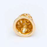 10pcs Jingle Bell Charms 18K Plated Brass Bell Pendants 16x12mm