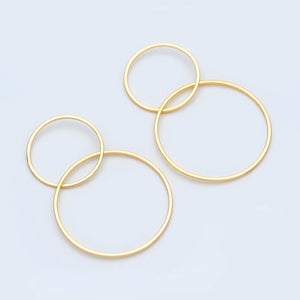 10pcs Interlocking Rings Pendant, Entwined Circles 20mm and 25/30mm