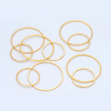10pcs Interlocking Rings Pendant, Entwined Circles 20mm and 25/30mm