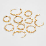 Minimalist Huggie Hoop Earrings, Set of 10 (11/13/15mm)