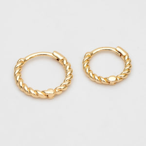 Minimalist Huggie Hoop Earrings, Set of 10 (11/13/15mm)