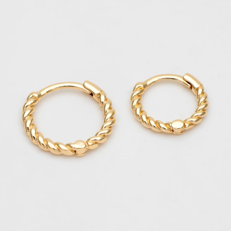 Minimalist Huggie Hoop Earrings, Set of 10 (11/13/15mm)