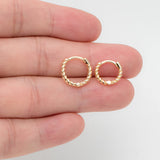 Minimalist Huggie Hoop Earrings, Set of 10 (11/13/15mm)