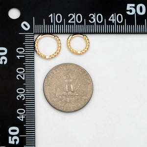Minimalist Huggie Hoop Earrings, Set of 10 (11/13/15mm)