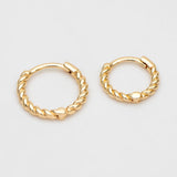 Minimalist Huggie Hoop Earrings, Set of 10 (11/13/15mm)