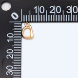 10pcs Open Loop Bail, 18K Plated Bails, Small Jewelry Bail