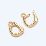 10pcs Open Loop Bail, 18K Plated Bails, Small Jewelry Bail