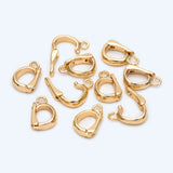 10pcs Open Loop Bail, 18K Plated Bails, Small Jewelry Bail