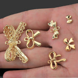 10pcs Bow Knot Charms for DIY Jewelry Making Crafts