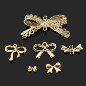 10pcs Bow Knot Charms for DIY Jewelry Making Crafts