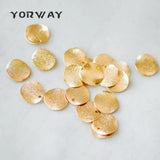 10pcs Plated Brass Disc Charms 20mm, Lead Nickel Round Coin Pendants