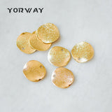 10pcs Plated Brass Disc Charms 20mm, Lead Nickel Round Coin Pendants