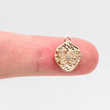 10pcs Plated Brass Butterfly Charms with CZ Paved Pendants