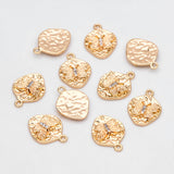 10pcs Plated Brass Butterfly Charms with CZ Paved Pendants