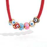 10pcs Enamel Eyes Spacer Beads Charms Stainless Steel DIY Jewelry Making
