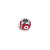 10pcs Enamel Eyes Spacer Beads Charms Stainless Steel DIY Jewelry Making